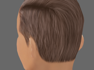 David Beckham Head - Low poly head for game 3D Model
