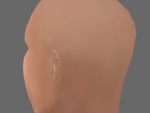 Dwayne Johnson Head - Low poly head for game Model 3D