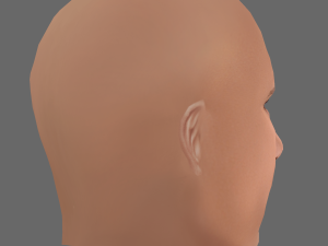 Dwayne Johnson Head - Low poly head for game Model 3D