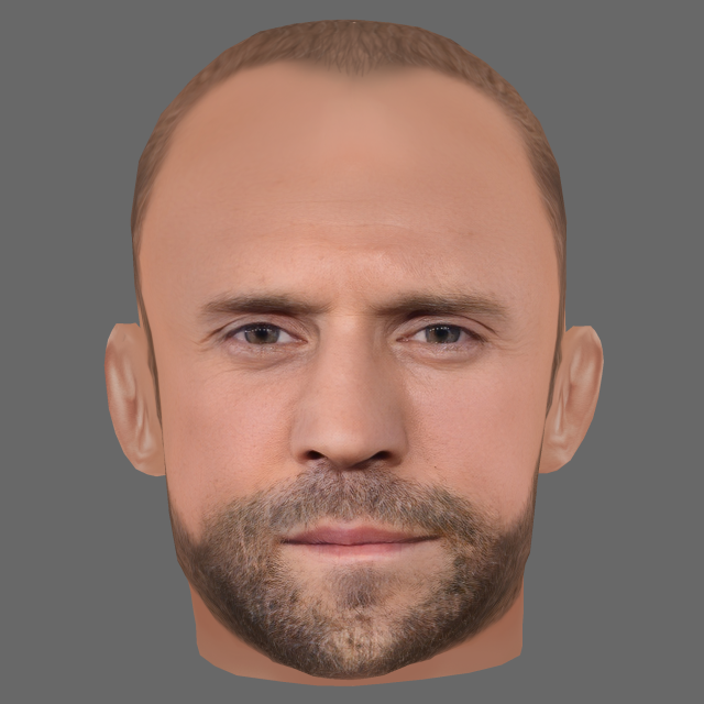 Jason Statham Head - Low poly head for game 3D Модель .c4d .max .obj .3ds .fbx .stl .blend 