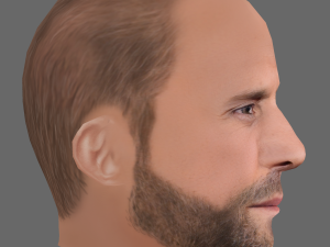 Jason Statham Head - Low poly head for game 3D Модель