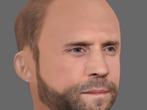 Jason Statham Head - Low poly head for game 3D Модель