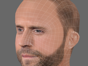 Jason Statham Head - Low poly head for game 3D Модель