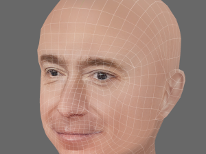 Jeff Bezos Head - Low poly head for game 3D Модель