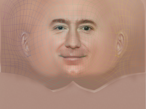 Jeff Bezos Head - Low poly head for game 3D Модель