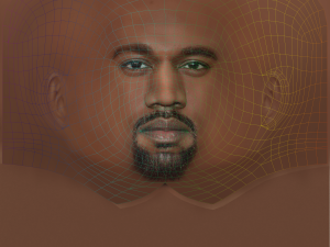 Kanye West Head - Low poly head for game 3D Model