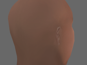 Mike Tyson Head - Low poly head for game 3D Model