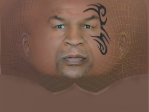 Mike Tyson Head - Low poly head for game 3D Model
