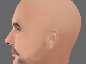 Pep Guardiola Head - Low poly head for game Modèle 3D