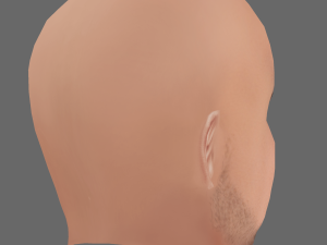 Pep Guardiola Head - Low poly head for game Modèle 3D