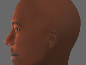 Tyrese Gibson Head - Low poly head for game 3D-Modell