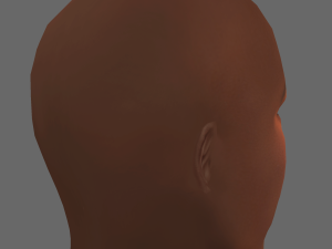 Tyrese Gibson Head - Low poly head for game 3D-Modell