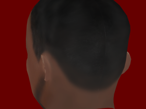Aaron Wan-Bissaka Head - Low poly head for game Modelo 3D