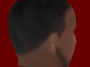 Aaron Wan-Bissaka Head - Low poly head for game Modelo 3D