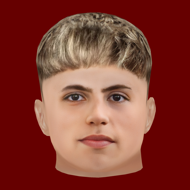 Alejandro Garnacho Head - Low poly head for game Model 3D .c4d .max .obj .3ds .fbx .stl .blend 
