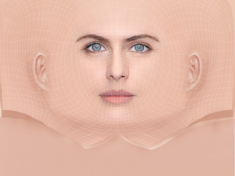 Alexandra Daddario Head - No Hair - Low poly head for game 3D Model