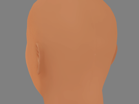 Alonzo Bodden Head - Low poly head for game 3Dモデル