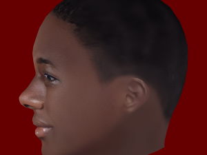 Amad Diallo Head - Low poly head for game 3D Model