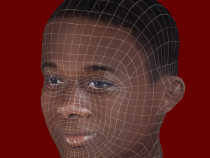 Amad Diallo Head - Low poly head for game 3D Model