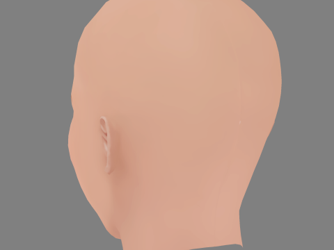 Amy Adams Head - No Hair - Low poly head for game 3D Модель