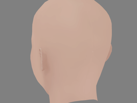 Angelina Jolie Head - No Hair - Low poly head for game Modelo 3D