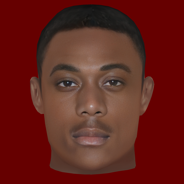 Anthony Martial Head - Low poly head for game Model 3D .c4d .max .obj .3ds .fbx .stl .blend