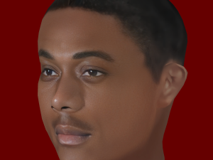 Anthony Martial Head - Low poly head for game Model 3D