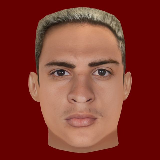 Antony Head - Low poly head for game 3Dモデル .c4d .max .obj .3ds .fbx .stl .blend