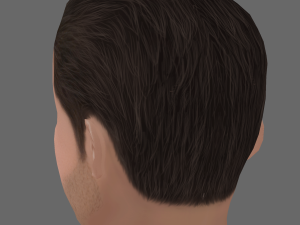 Ben Affleck Head - Low poly head for game 3D Модель