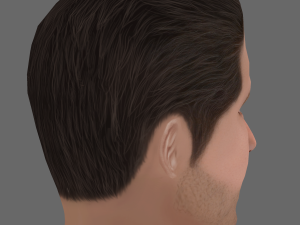Ben Affleck Head - Low poly head for game 3D Модель