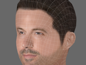 Ben Affleck Head - Low poly head for game 3D Модель