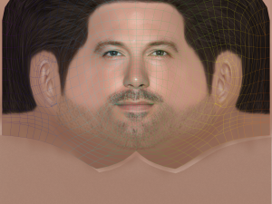 Ben Affleck Head - Low poly head for game 3D Модель