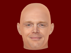 Bill Burr Head - Low poly head for game 3D Model
