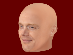 Bill Burr Head - Low poly head for game 3Dモデル