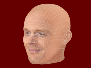 Bill Burr Head - Low poly head for game 3Dモデル