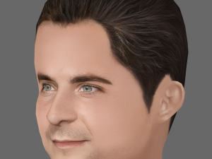 Bradley Cooper Head - Low poly head for game 3D 模型