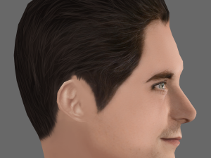 Bradley Cooper Head - Low poly head for game 3D 模型