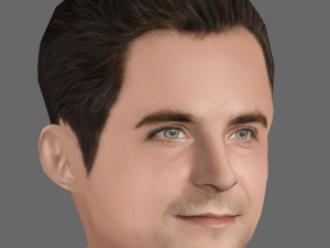 Bradley Cooper Head - Low poly head for game 3D 模型