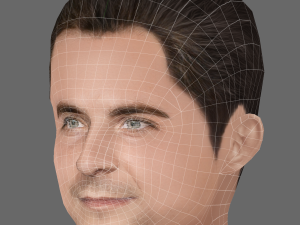 Bradley Cooper Head - Low poly head for game 3D 模型