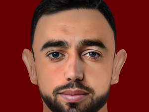 Bruno Fernandes Head - Low poly head for game 3D Model