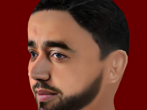 Bruno Fernandes Head - Low poly head for game 3Dモデル