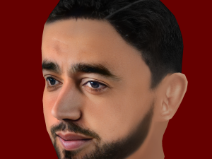Bruno Fernandes Head - Low poly head for game 3Dモデル