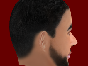 Bruno Fernandes Head - Low poly head for game 3Dモデル