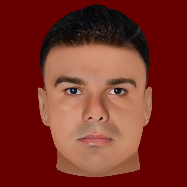 Casemiro Head - Low poly head for game 3D Model .c4d .max .obj .3ds .fbx .stl .blend 