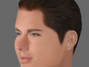 Channing Tatum Head - Low poly head for game 3D 模型