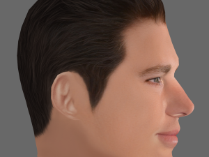 Channing Tatum Head - Low poly head for game 3D 模型