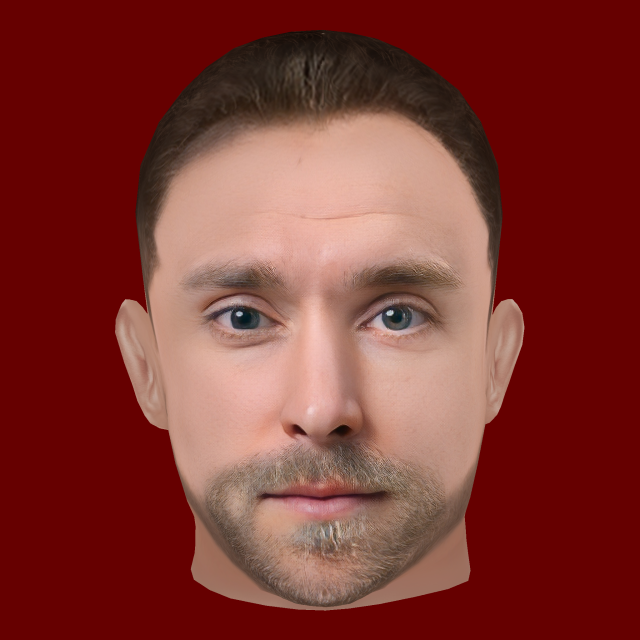 Christian Eriksen Head - Low poly head for game 3Dモデル .c4d .max .obj .3ds .fbx .stl .blend