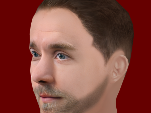 Christian Eriksen Head - Low poly head for game 3Dモデル