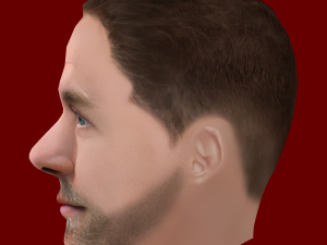 Christian Eriksen Head - Low poly head for game 3Dモデル