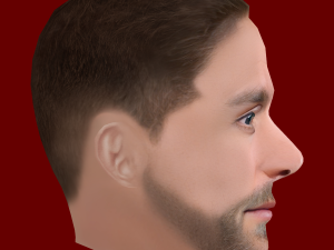 Christian Eriksen Head - Low poly head for game 3Dモデル